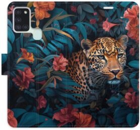 iSaprio Flip pouzdro Flower Jaguar 02 pro Samsung Galaxy A21s