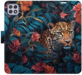 iSaprio Flip pouzdro Flower Jaguar 02 pro Samsung Galaxy A22 5G