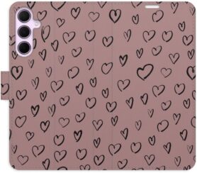 iSaprio Flip pouzdro Heart Dark 02 pro Samsung Galaxy A35 5G