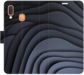 iSaprio Flip pouzdro Dark Waves pro Samsung Galaxy A40