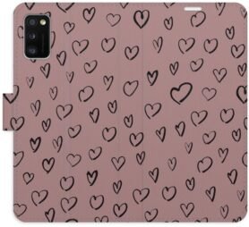 iSaprio Flip pouzdro Heart Dark 02 pro Samsung Galaxy A41