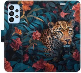 iSaprio Flip pouzdro Flower Jaguar 02 pro Samsung Galaxy A53 5G