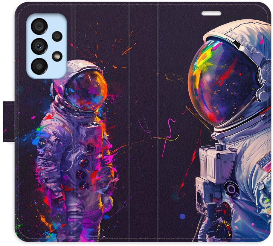 iSaprio Flip pouzdro Neon Astronaut 02 pro Samsung Galaxy A53 5G
