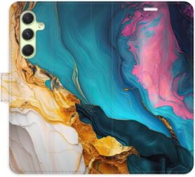 iSaprio Flip pouzdro Colourful Marble pro Samsung Galaxy A54 5G