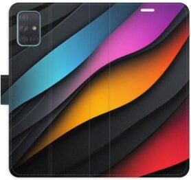 iSaprio Flip pouzdro Color Waves pro Samsung Galaxy A71