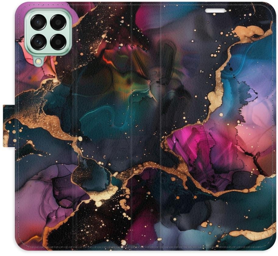 iSaprio Flip pouzdro Dark Marble pro Samsung Galaxy M53 5G