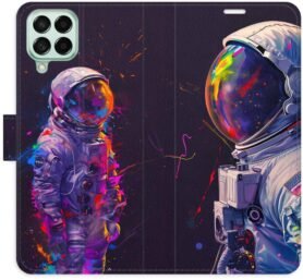 iSaprio Flip pouzdro Neon Astronaut 02 pro Samsung Galaxy M53 5G