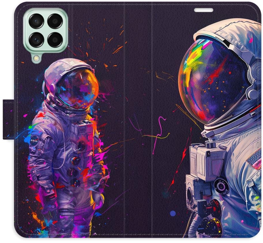 iSaprio Flip pouzdro Neon Astronaut 02 pro Samsung Galaxy M53 5G