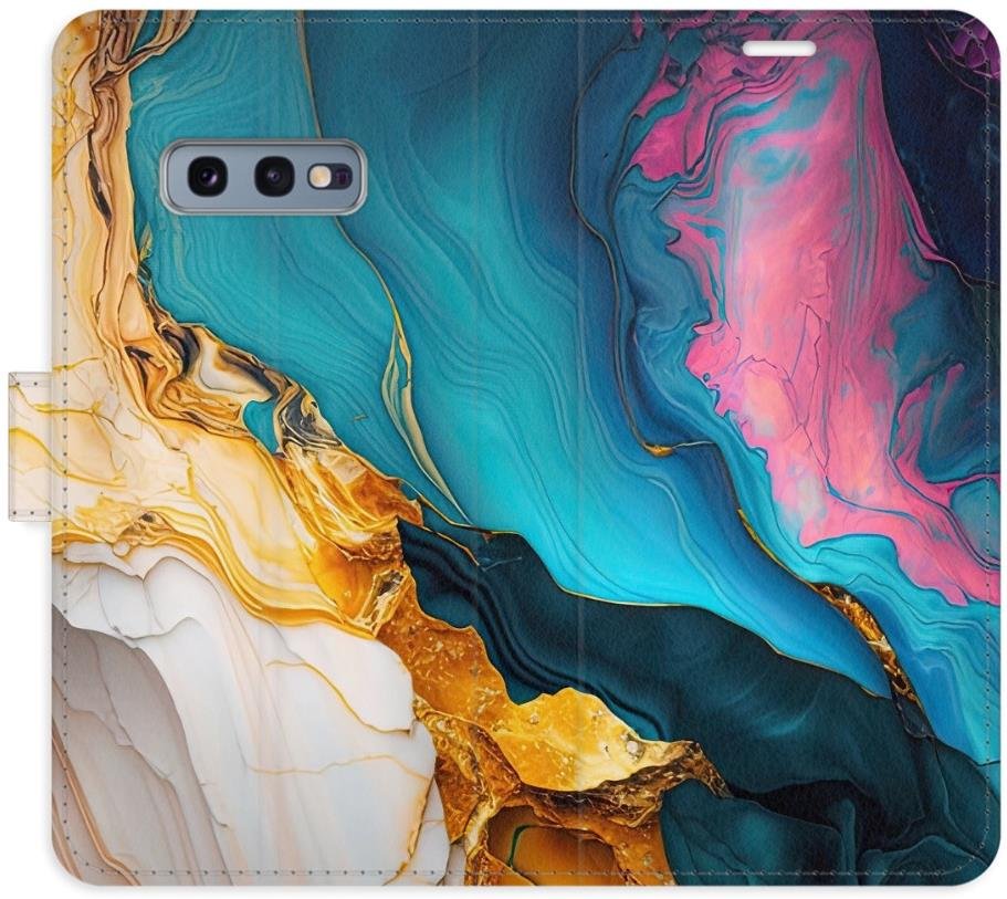 iSaprio Flip pouzdro Colourful Marble pro Samsung Galaxy S10e