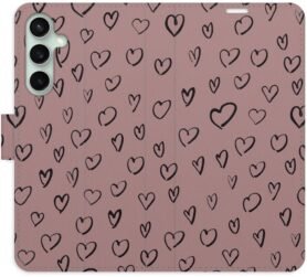 iSaprio Flip pouzdro Heart Dark 02 pro Samsung Galaxy S23 FE