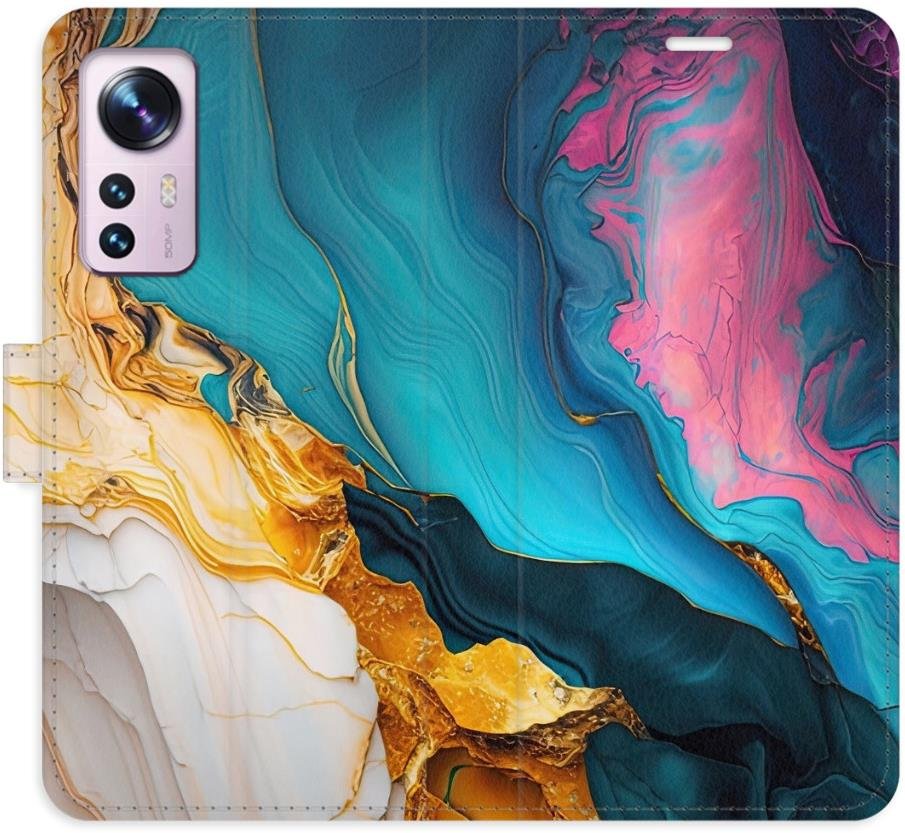 iSaprio Flip pouzdro Colourful Marble pro Xiaomi 12 / 12X