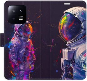iSaprio Flip pouzdro Neon Astronaut 02 pro Xiaomi 13