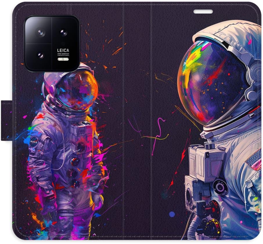 iSaprio Flip pouzdro Neon Astronaut 02 pro Xiaomi 13