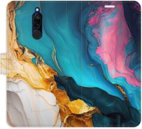 iSaprio Flip pouzdro Colourful Marble pro Xiaomi Redmi 8