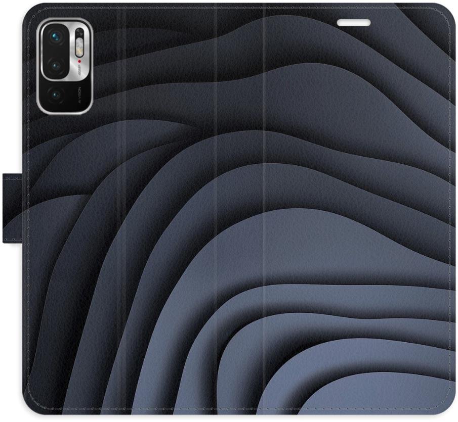 iSaprio Flip pouzdro Dark Waves pro Xiaomi Redmi Note 10 5G