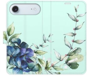 iSaprio Flip pouzdro Blue Flowers pro iPhone 17 Air