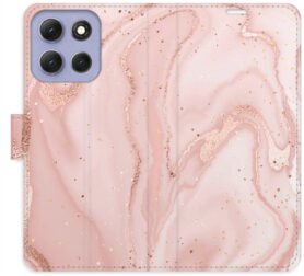 iSaprio Flip pouzdro RoseGold Marble pro Motorola Moto G86 5G