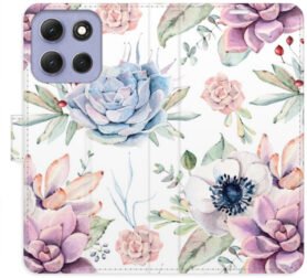 iSaprio Flip pouzdro Succulents Pattern pro Motorola Moto G86 5G