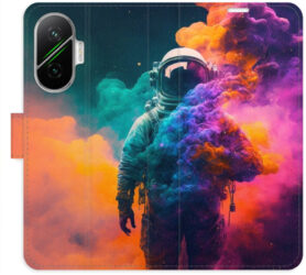 iSaprio Flip pouzdro Astronaut in Colours 02 pro Poco F7