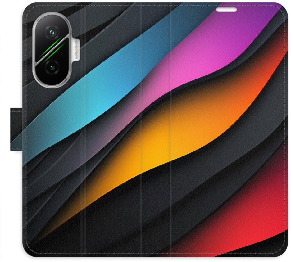 iSaprio Flip pouzdro Color Waves pro Poco F7