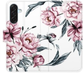 iSaprio Flip pouzdro Pink Flowers pro Samsung Galaxy A17 / A17 5G
