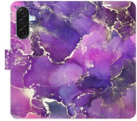 iSaprio Flip pouzdro Purple Marble pro Samsung Galaxy A17 / A17 5G