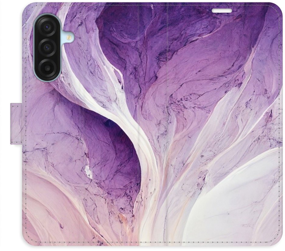 iSaprio Flip pouzdro Purple Paint pro Samsung Galaxy A17 / A17 5G