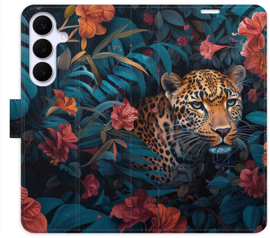 iSaprio Flip pouzdro Flower Jaguar 02 pro Samsung Galaxy S25 FE
