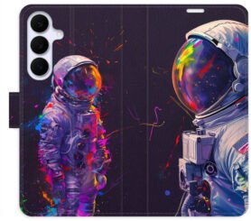 iSaprio Flip pouzdro Neon Astronaut 02 pro Samsung Galaxy S25 FE