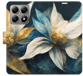 iSaprio Flip pouzdro Gold Flowers pro Xiaomi 14T