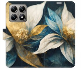 iSaprio Flip pouzdro Gold Flowers pro Xiaomi 14T Pro