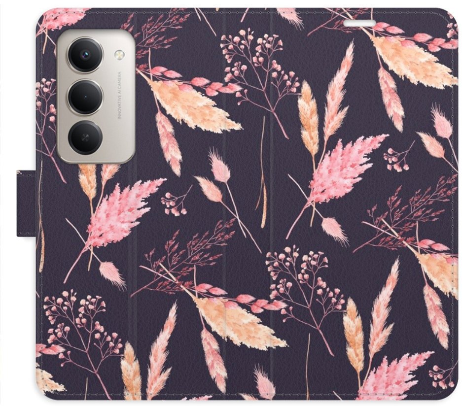 iSaprio Flip pouzdro Ornamental Flowers 02 pro Xiaomi Redmi 15