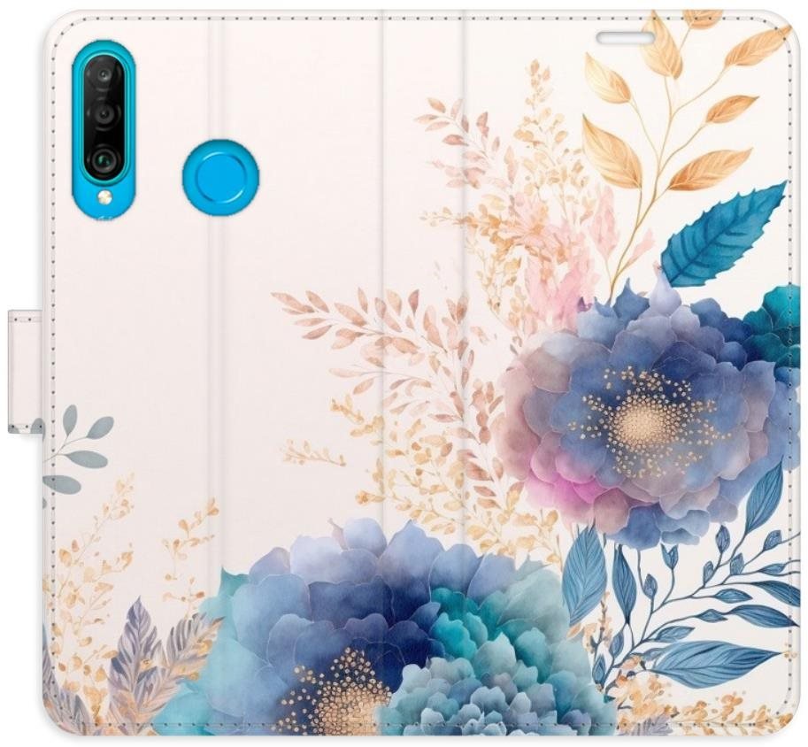 iSaprio flip pouzdro Ornamental Flowers 03 pro Huawei P30 Lite