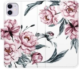 iSaprio flip pouzdro Pink Flowers pro iPhone 11