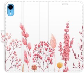 iSaprio flip pouzdro Pink Flowers 03 pro iPhone XR