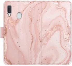 iSaprio flip pouzdro RoseGold Marble pro Samsung Galaxy A20e