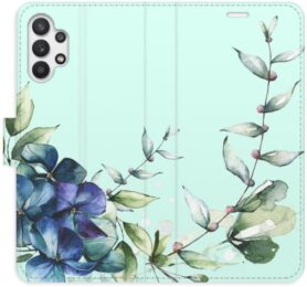 iSaprio flip pouzdro Blue Flowers pro Samsung Galaxy A32 5G