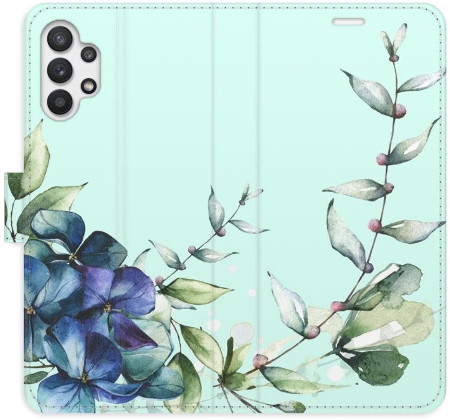 iSaprio flip pouzdro Blue Flowers pro Samsung Galaxy A32 5G