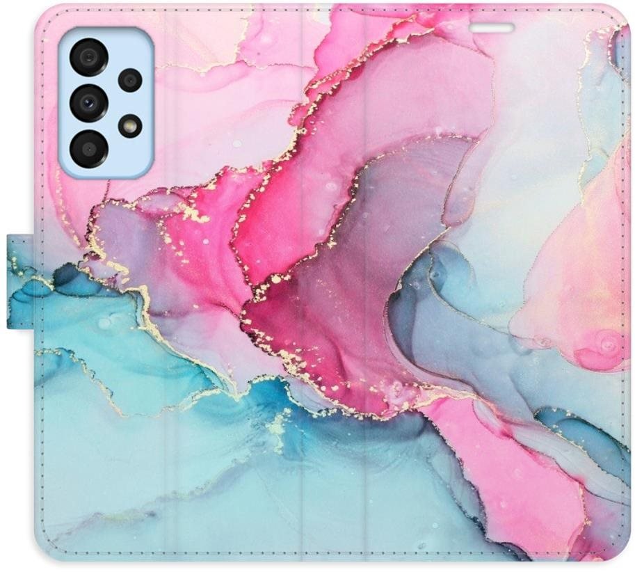 iSaprio flip pouzdro PinkBlue Marble pro Samsung Galaxy A33 5G