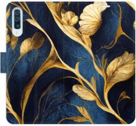 iSaprio flip pouzdro GoldBlue pro Samsung Galaxy A50