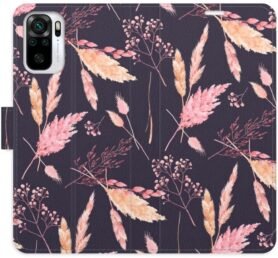 iSaprio flip pouzdro Ornamental Flowers 02 pro Xiaomi Redmi Note 10 / Note 10S