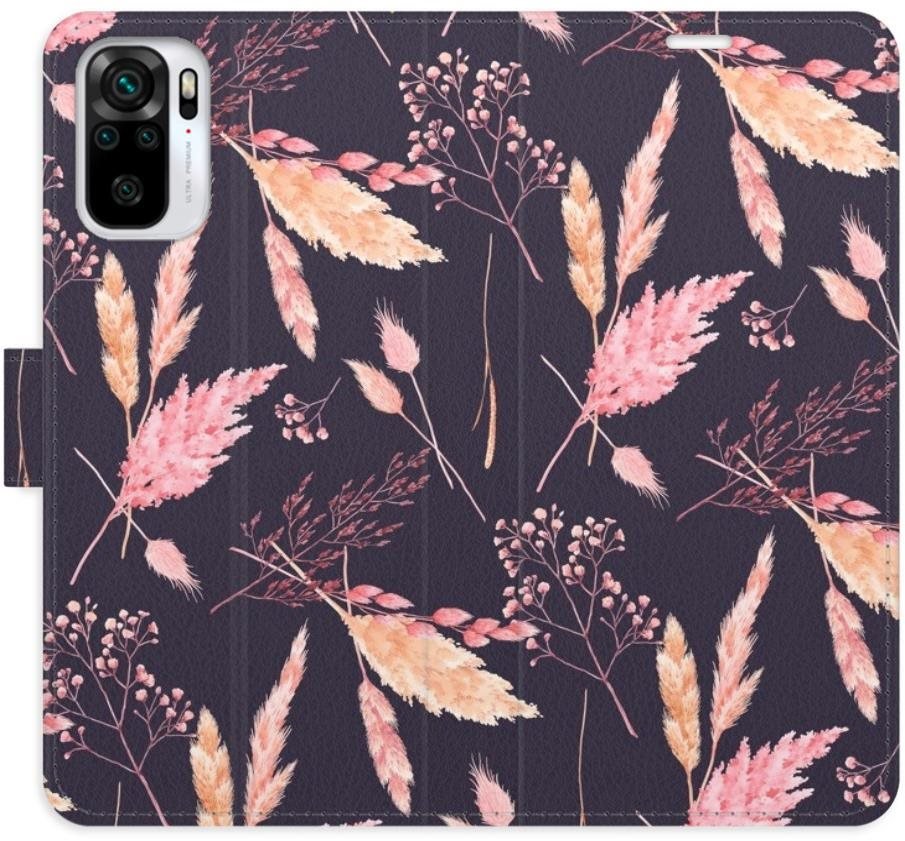 iSaprio flip pouzdro Ornamental Flowers 02 pro Xiaomi Redmi Note 10 / Note 10S