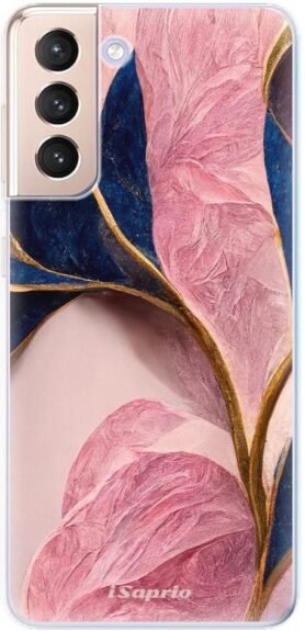 iSaprio Pink Blue Leaves pro Samsung Galaxy S21