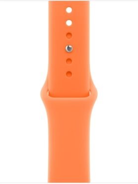 Apple Watch 42mm mandarinkový sportovní řemínek - M/L