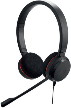 Jabra Evolve 20, Stereo UC, USB C/A adapter