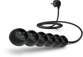 CONNECT IT prodlužovací 230V, 6 zásuvek, 2m, černý