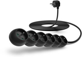 CONNECT IT prodlužovací 230V, 6 zásuvek, 5m, černý