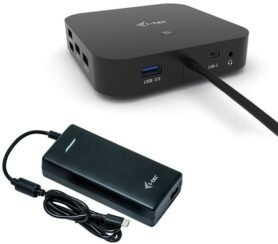 i-tec USB-C Dual Display Docking Station s Power Delivery 100W + napájecí adaptér 112W