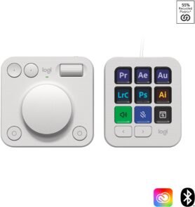 Logitech MX Creative console, Pale Grey