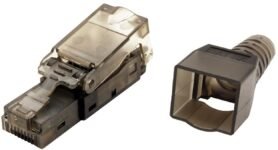 OEM Konektor RJ45 kat. 6a nestíněný, montáž bez nástrojů